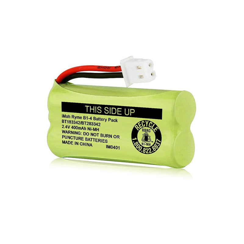 [Australia - AusPower] - iMah BT183342/BT283342 2.4V 400mAh Ni-MH Battery Pack Compatible for BT166342/BT266342 BT162342/BT262342 2SN-AAA40H-S-X2, 4-Pack 
