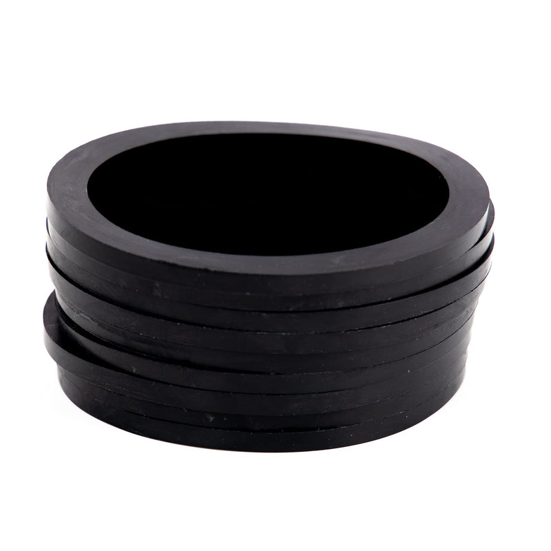 [Australia - AusPower] - Quafwia 4" Camlock Fitting Gasket (10-Pack) - Cam Lock Hose Seal for Female Coupler - Cam Groove Replacement Rubber Washer 4‘’ 
