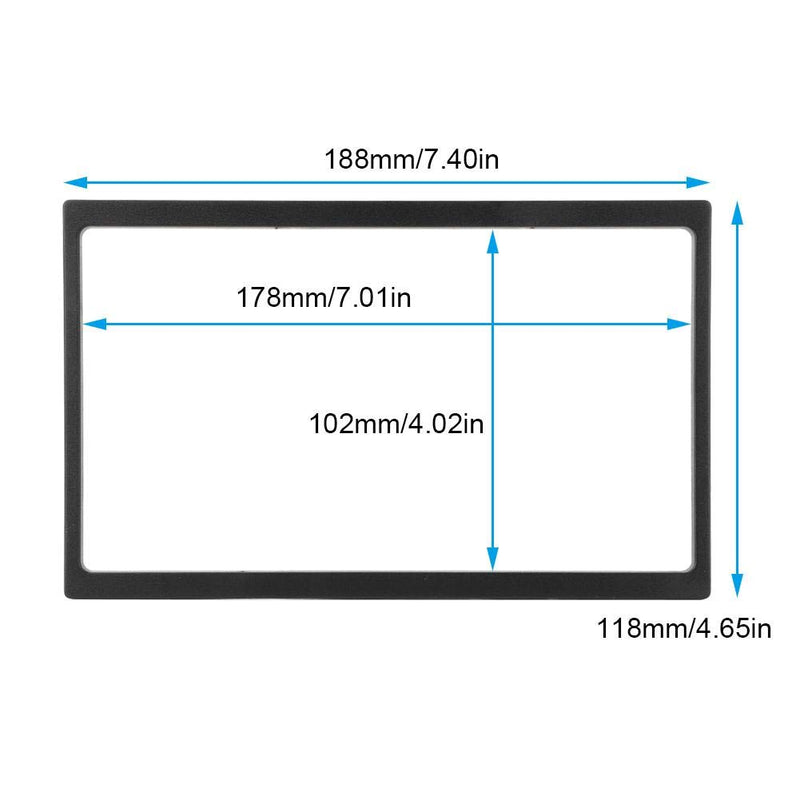 [Australia - AusPower] - Car DVD Frame,Universal 2 Din 7in PST Thick Fascia Car Fascia Dash Mount DVD Navigation o Frame for 178x10 