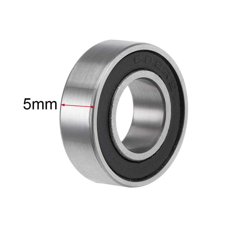 [Australia - AusPower] - uxcell 688-2RS Deep Groove Ball Bearings 8mm Inner Dia 16mm OD 5mm Bore Double Sealed Chrome Steel Z2 20pcs 8x16x5mm 20 