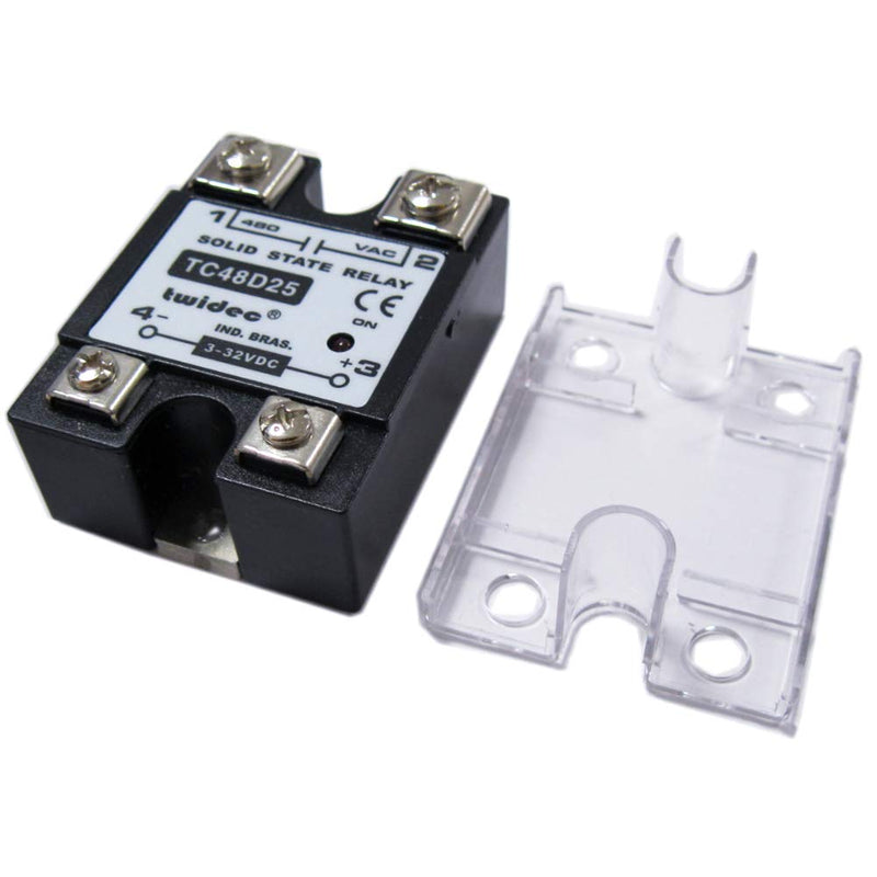 [Australia - AusPower] - Twidec/Output Single Phase SSR Solid State Relay 25A 3-32V DC to 24-480V AC SSR-25DA 