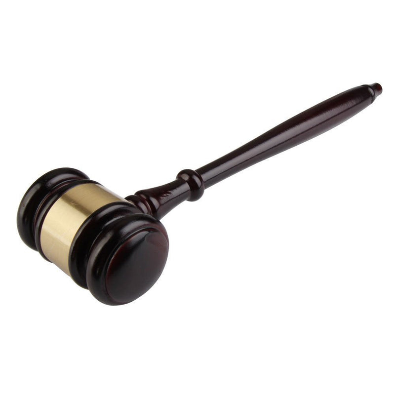 [Australia - AusPower] - Wooden Gavel and Sound Block perfet for Judge Lawyer Auction Sale Style01 