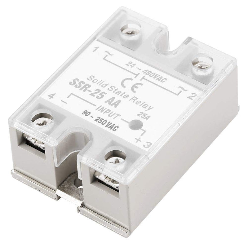 [Australia - AusPower] - Solid State Relay, Solid State Relay SSR-25 AA 25A Solid State Relay Module SSR AC-AC input 90-250 V AC output 24-480V AC 