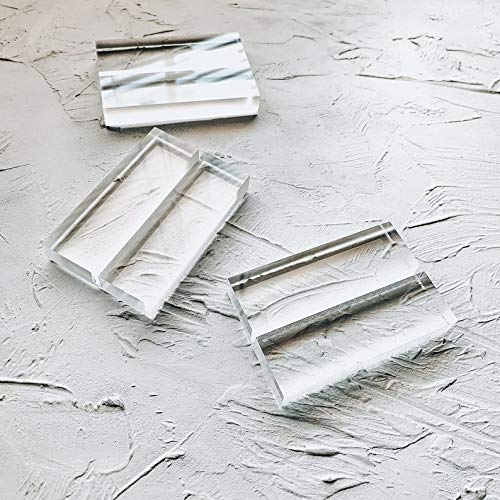 [Australia - AusPower] - Clear Acrylic Sign Holders, Wedding Table Sign Stands, Number Display (10 Pack) 10 Pack 