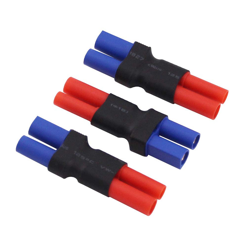 [Australia - AusPower] - BDHI 3pcs No Wires Adapters: EC5 Female to HXT 4mm with Housing Connector Adapter(B149-3) 