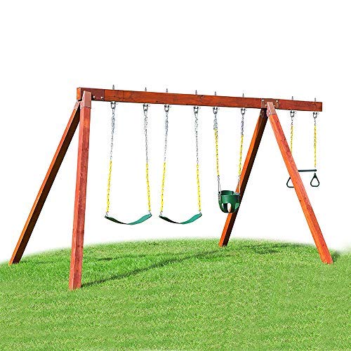 [Australia - AusPower] - SELEWARE Set of 2 Heavy Duty Swing Hanger 1800LB Capacity, M10 x 8.8" Swing Bolts, Stainless Steel Swing Hooks for Wood and Steel Beam Yoga Hammock Chair Punching Bag Porch Swing Sets Seat 