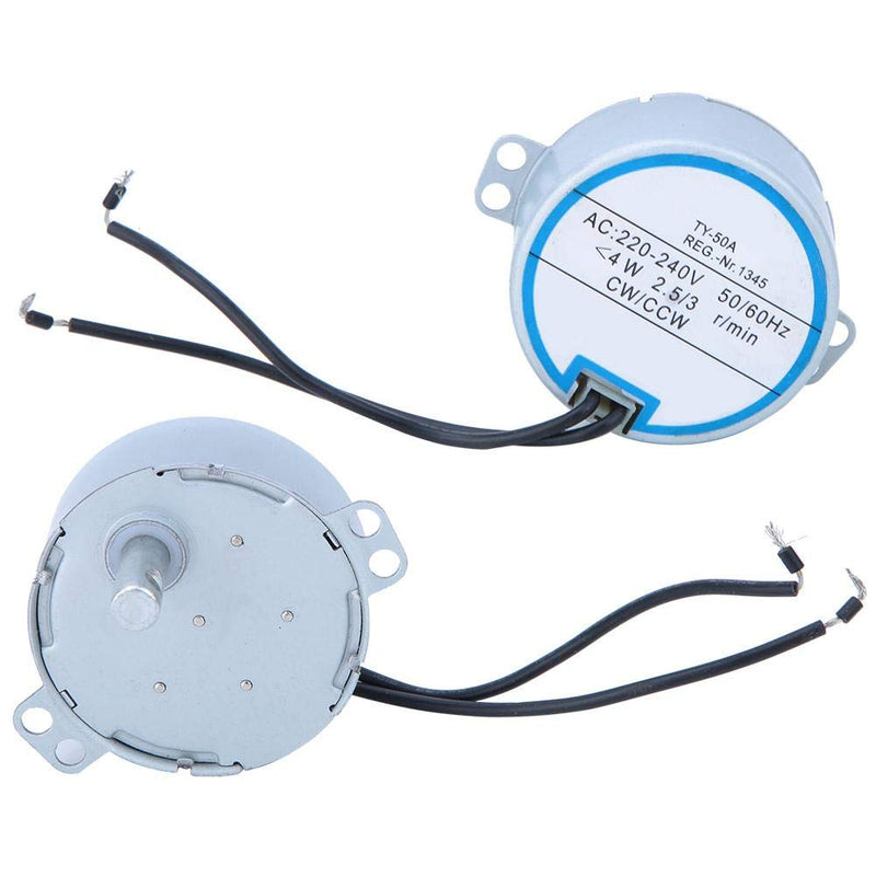 [Australia - AusPower] - Synchronous Motor,TY-50A Remote Control Synchronous Motor CW/CCW Turning for Moving Head Fan 220-240V Full Round Shaft Reduction Drive 