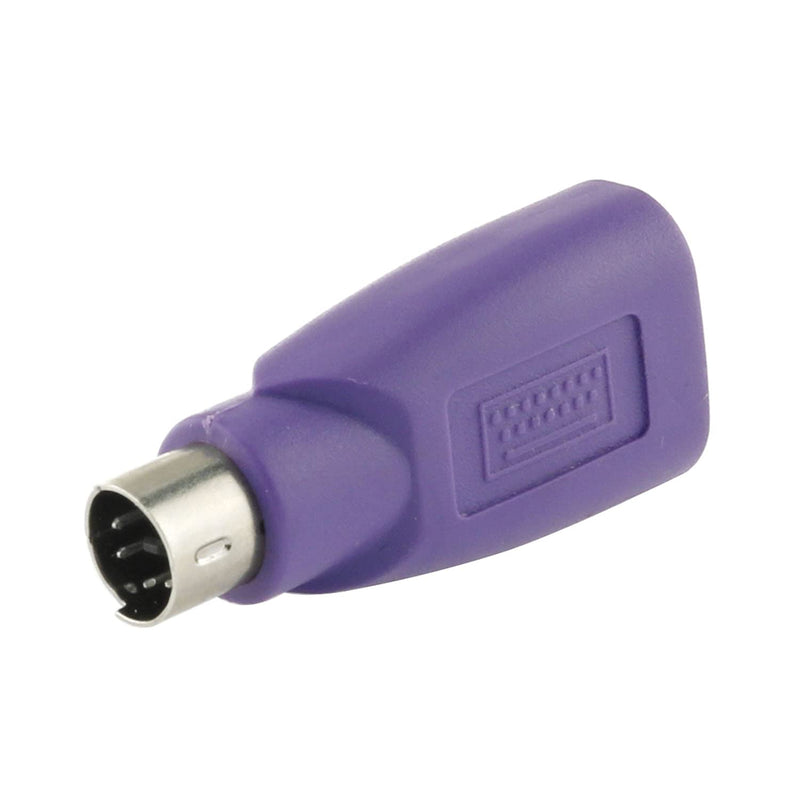 [Australia - AusPower] - DGZZI USB to PS2 Adapter 2PCS Purple USB Female to PS/2 Male Converter Adapter for Mouse and Keyboard 