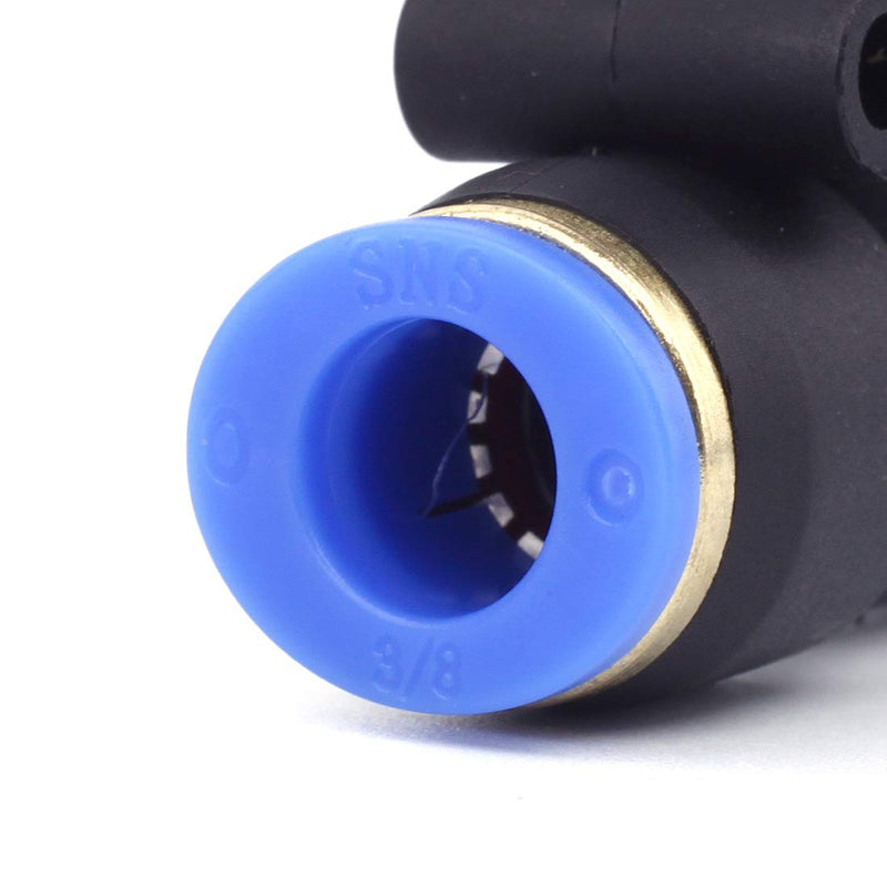 [Australia - AusPower] - SNS SPE-1/2 1/2" Tube OD Union Tee Type Plastic Push to Quick Connect Tube Fitting(10 PCS) 