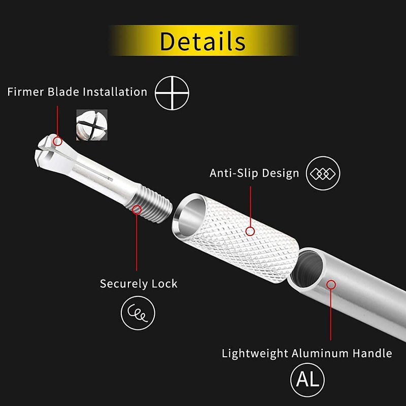 [Australia - AusPower] - DIYSELF Precision Hobby Knife Upgrade Cutting Mat Carving Craft Knife Exacto Knife Utility Knife 
