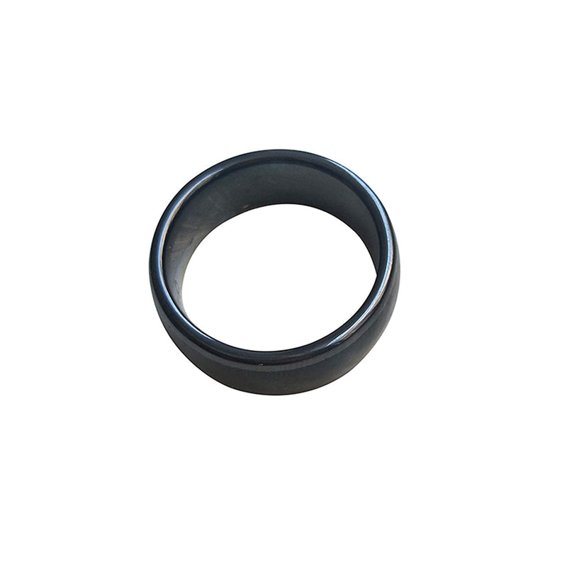 [Australia - AusPower] - HECERE T5577 or UID chip RFID Black Ceramics Smart Finger rewrite Ring 125KHZ/13.56MHZ Wear for Men or Women(UID 13.56MHZ-17MM) UID 13.56MHZ-17MM 