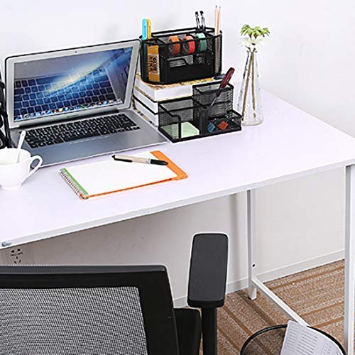 [Australia - AusPower] - Mesh Desk Office Organizer for Paper Clip, Mesh Desk Organizer, 3 in 1 Metal Pen Holder Office Supplies Caddy for Paper Clip, Sticky Note, Pen(3 Compartments, Black) by Corner Cabin 