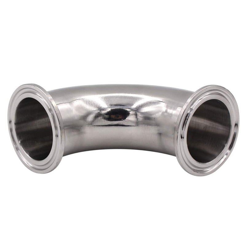 [Australia - AusPower] - DERNORD 1-1/2" Tube OD Elbow 90 Degree Sanitary Pipe Fitting SS304 Tri Clamp 1.5 Inch 