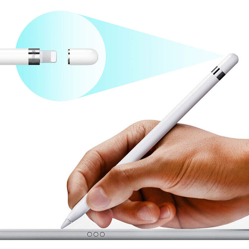 [Australia - AusPower] - iPencil Cap, TITACUTE Magnetic iPen Cap Stylus Pen Charging Protective Cap Compatible for Apple Pencil 1st Generation White 