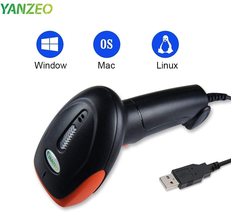 [Australia - AusPower] - Yanzeo L1100 Barcode Scanner 1D Handheld Wired Barcode Reader USB Laser Barcode Scanner POS Code Reader for Retails 