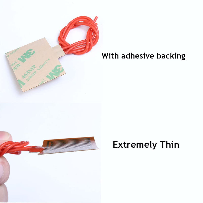 [Australia - AusPower] - Harissess 2PCS 12V Film Heater Plate Adhesive Pad,28W PI Heating Elements Film Polyimide Flexible Adhesive Heater Pad(120mmx150mm) 