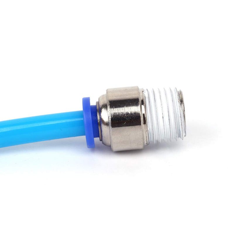 [Australia - AusPower] - SNS SPOC1/4-N02 Straight Nickel-Plated Brass Push to Connect Tube Fitting Male Straight 1/4" Tube OD x 1/4" NPT Thread (10 PCS) SPOC 
