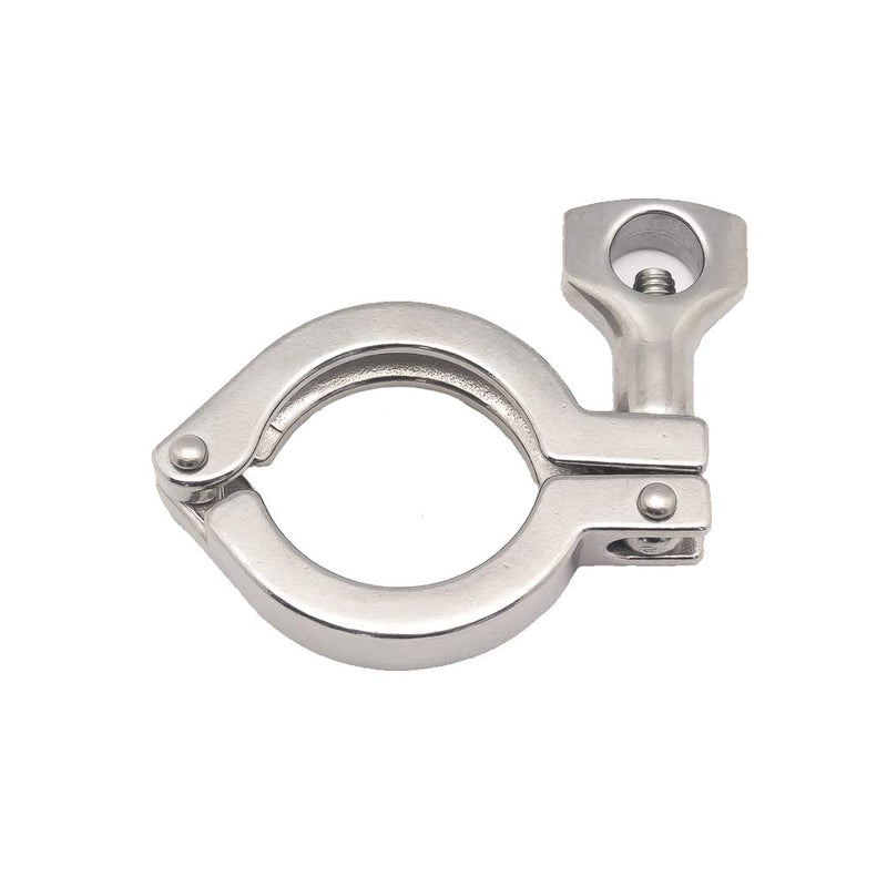 [Australia - AusPower] - Beduan 1.5" Sanitary Tri Clamp, 304 Stainless Steel Single Pin Heavy Duty Tri Clamp Clover with Wing Nut for Ferrule TC 1.5" (1.5 Inch) 1.5 Inch 