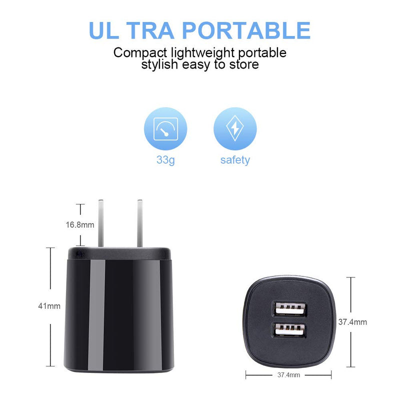 [Australia - AusPower] - USB C Wall Charger, USB Charging Plug Charger Brick with Type C Cable Cell Phone C Charger Cord Compatible with Samsung Galaxy S22, S22 Ultra, S22 Plus,S21,S20,S10,S9,S8,A80,A70,Google Pixel 3a,4XL Black 