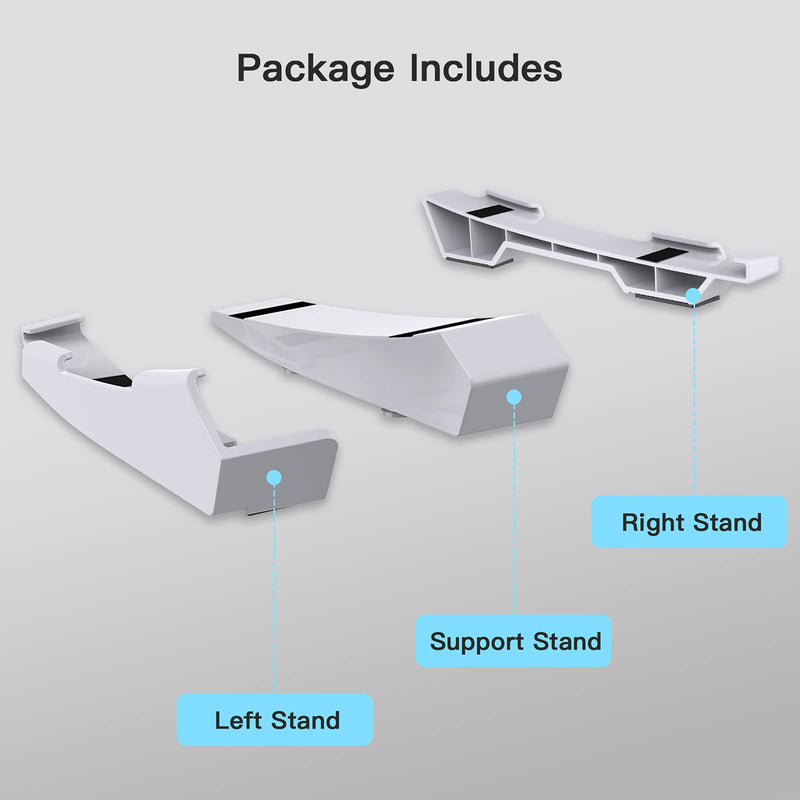 [Australia - AusPower] - NexiGo PS5 Accessories Horizontal Stand, [Minimalist Design], PS5 Base Stand, Compatible with Playstation 5 Disc & Digital Editions, White 