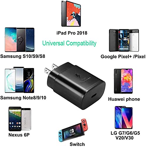 [Australia - AusPower] - USB C Super Fast Charger, BENSN 25W PD Wall Charger Fast Charging for Samsung Galaxy S21/S21+/S21 Ultra/S20/Z Flip/Note20/20 Ultra/Note10/10+/S9/S8/S10e, i P ad Pro, and More 