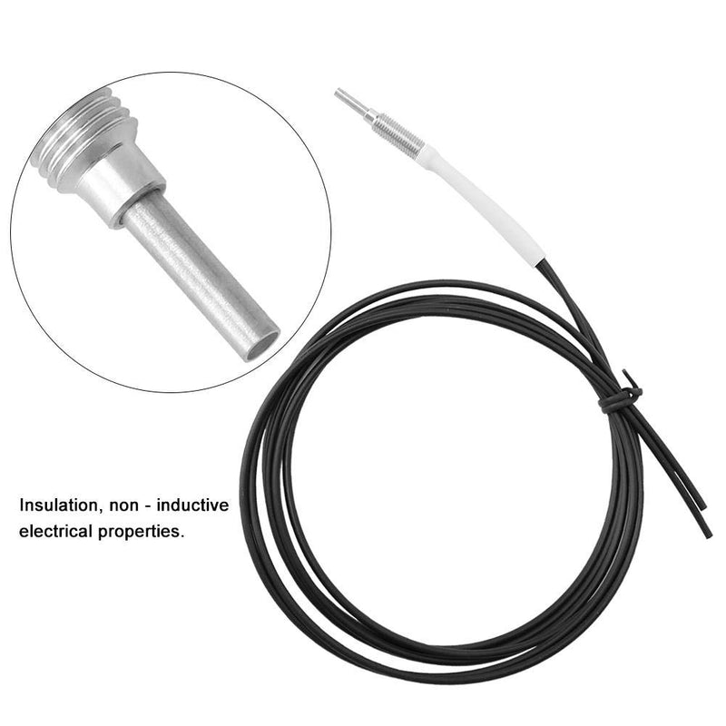 [Australia - AusPower] - Optical Fiber Sensor, 1m Length Light Sense Diffuse Reflective Digital Fiber Optic M6 Probe Sensor Cable Line with Gasket Nut for Measuring Optical Signal 