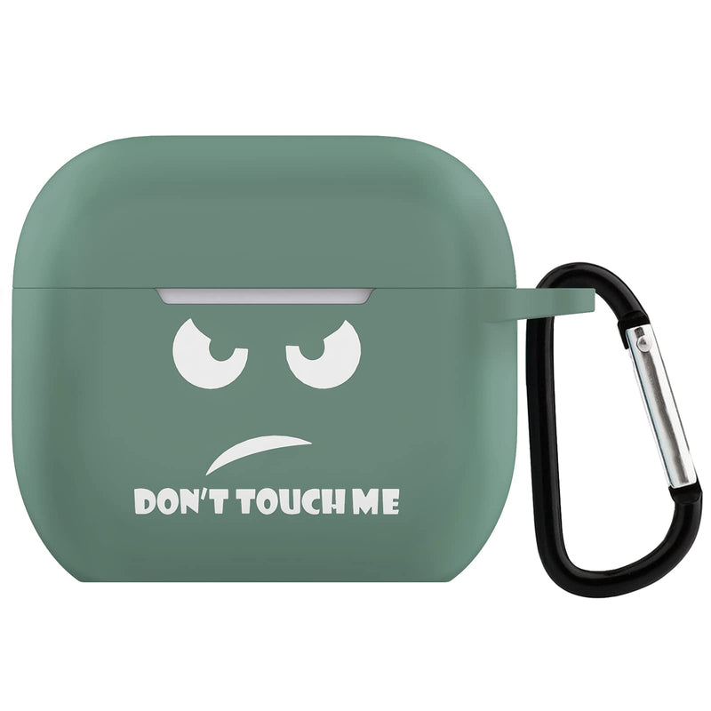 [Australia - AusPower] - Airpods 3rd Generation Case Cover,CACOE Silicone Case Cover for AirPods 3rd Generation 2021,Pine Green Protective Skin AirPod 3 Gen Cases Shockproof Air Pod Cute Funny Print Accessories with Keychain 