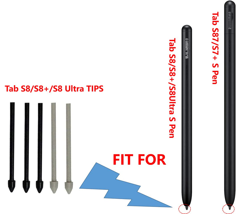 [Australia - AusPower] - COCOPARTS 2 PCS Galaxy Tab S8/S8+/S8 Ulta Tips /Nibs Replacement for Samsung Galaxy Tab S8/S8+/S8 Ultra S Pen,Galaxy Tab S7/S7+ S Pen 
