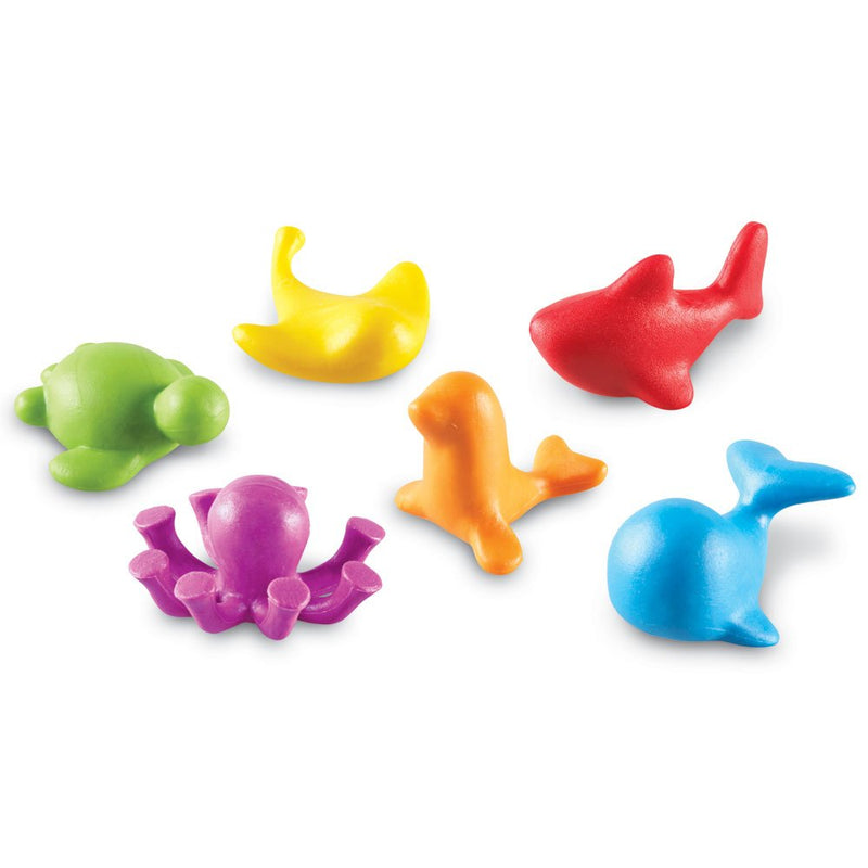 [Australia - AusPower] - Learning Resources Under The Sea Ocean Counters - 72 Pieces, Ages 3+ Toddler Learning Toys, Counting Toys for Kids, Math Counters for Kids 
