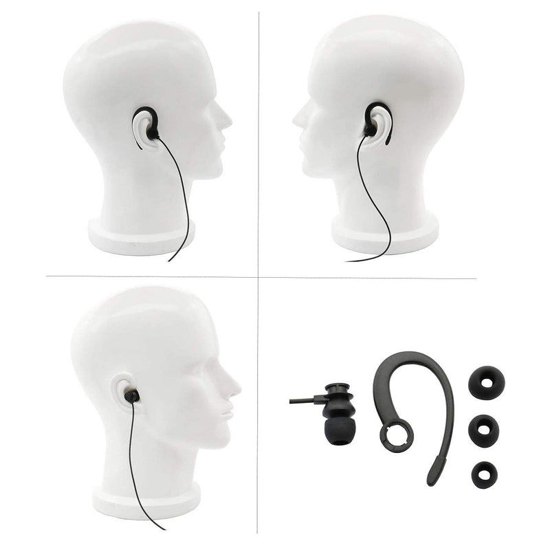 [Australia - AusPower] - Karier 2 Pin Walkie Talkie Headset Earpiece with PTT Mic and Silica Gel Earloops for Motorola CLS1410 CLS1110 CP200 GP300 GP2000 XU1100 PRO1150 MU12 Radio(5 Pack) 