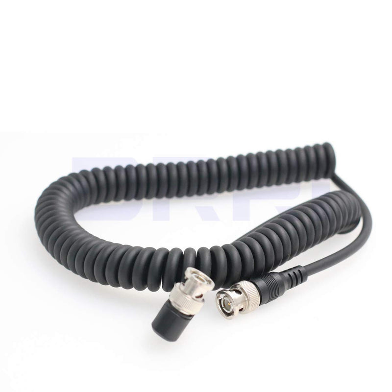 [Australia - AusPower] - DRRI 1080p 3G HD-SD BNC to Right Angle BNC Spring Video Cable 75ohm for Teradek/Steadicam configurations Camera Monitor Elbow to straight BNC 