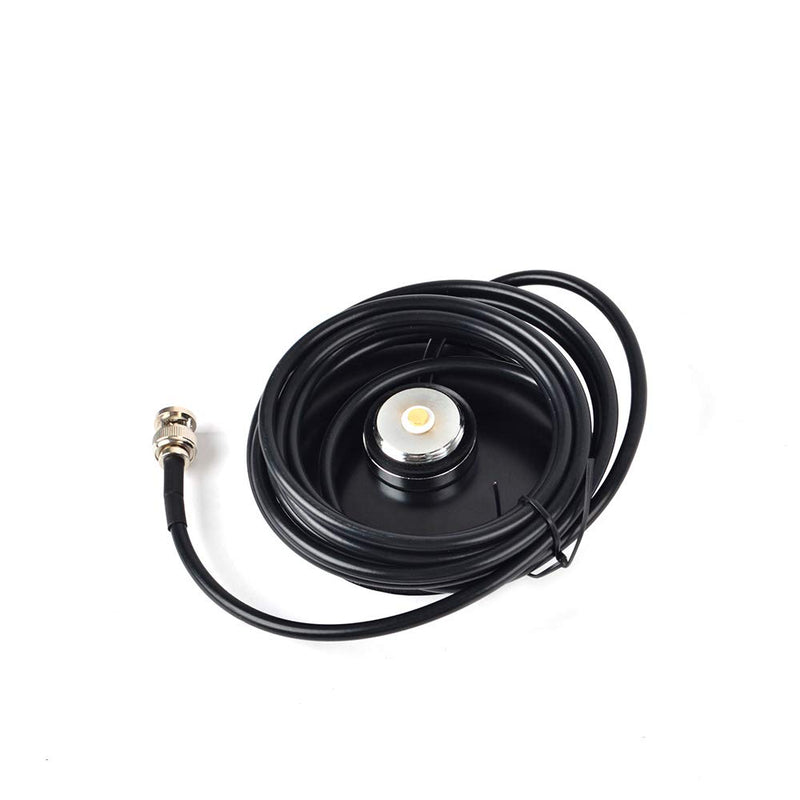 [Australia - AusPower] - HYS NMO Magnetic Base Mount with 5M/16.4ft RG58 Cable BNC Male Connector for Cobra Midland Uniden Hand Held Cb Radio/Vehicle/Car Mobile Radio 