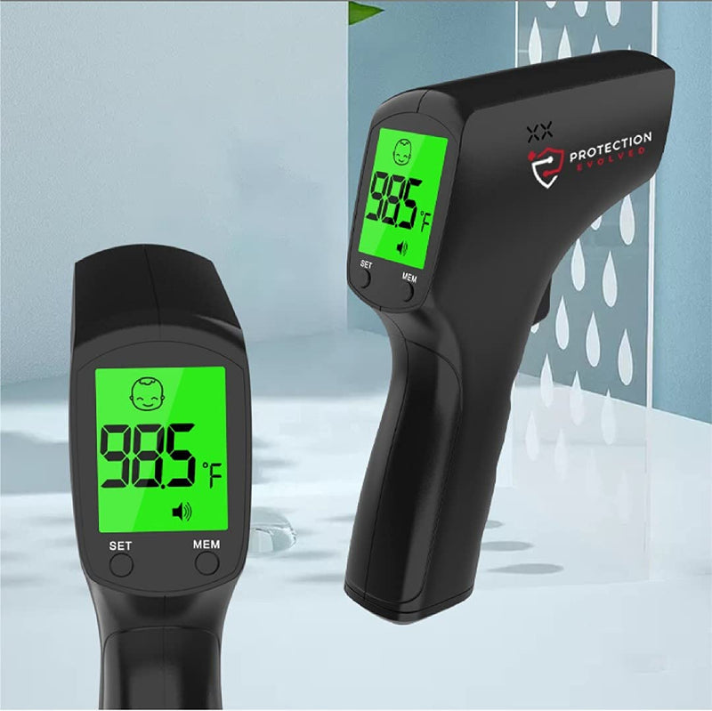 [Australia - AusPower] - AccuInfrared-Pro: Medical-Grade Non-Contact Thermometer for Accurate Touchless Temperature Checking (for All Ages) | Medical and Consumer Use | Batteries Included 