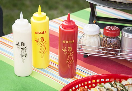 [Australia - AusPower] - TableCraft 3-Piece Nostalgia Squeeze Bottle Set, 12-Ounce 