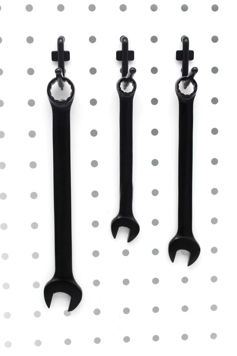 [Australia - AusPower] - 1.5 inch Pegboard Hooks Kit 100 pk L Style for Peg Board Assortment Tool Organizer Black Peg Hooks Accessories (100PK) 100PK 