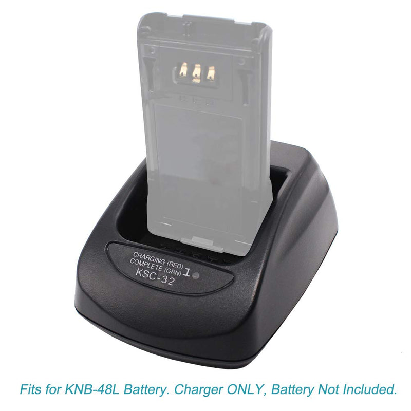 [Australia - AusPower] - KSC-32 Charger Compatible for Kenwood Radio TH-D72A TK-2180 TK-3180 TK-5210 TK-5310 NX-5200 NX-5300 NX-5400 NX-410 NX-411 Compatiable Battery KNB-48L/32N/33L/43L/47L/31A/50NC/54N 