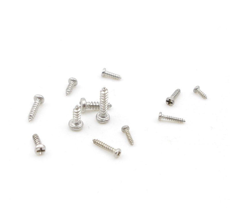 [Australia - AusPower] - HVAZI 12 Kinds M1 M1.2 M1.4 M1.7 304 Stainless Steel Phillips Rounded Head Small Self Tapping Screws Assortment Kit 