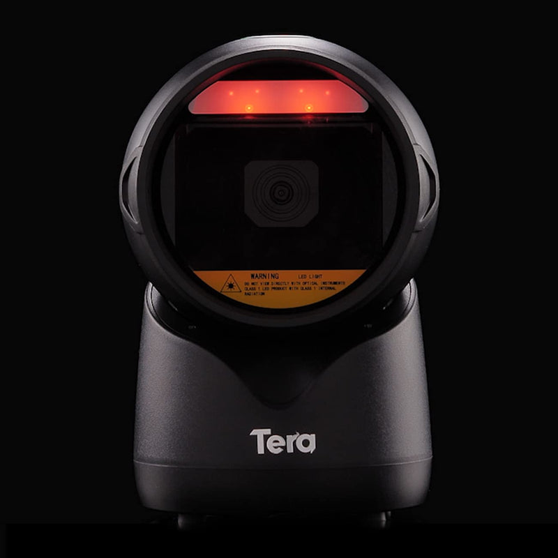 [Australia - AusPower] - Tera Pro 1D 2D Desktop Omnidirectional Barcode Scanner Hands-Free USB Wired Barcode Reader with Adjustable Scan Head Wired Automatic Platform Scanner with USB Cable Model 780 