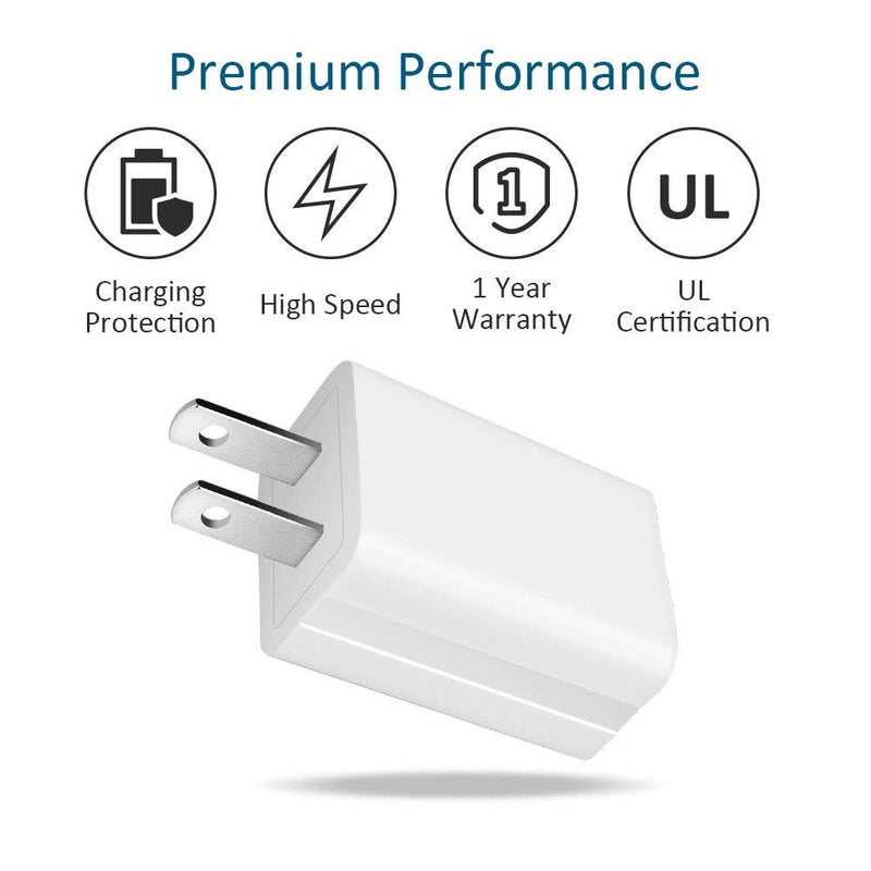 [Australia - AusPower] - Dricroda 2 Pack USB Charger, 5W 1A High Speed Wall Charger Home and Travel Plug Outlet Power Adapter - UL Listed 
