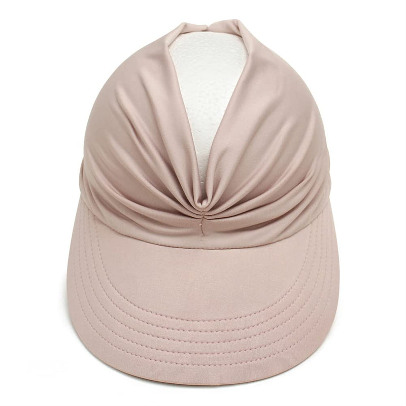 [Australia - AusPower] - Sun Hat Women, Sun Beach Visor Cap UV Protection with Wide Brim for Sports Beach Golf Hiking Beige/Pink 
