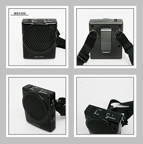 [Australia - AusPower] - VoiceBooster Voice Amplifier 10watts Black MR1506 by TK Products, Portable, for Teachers, Coaches, Tour Guides, Presentations, Costumes, Etc. 