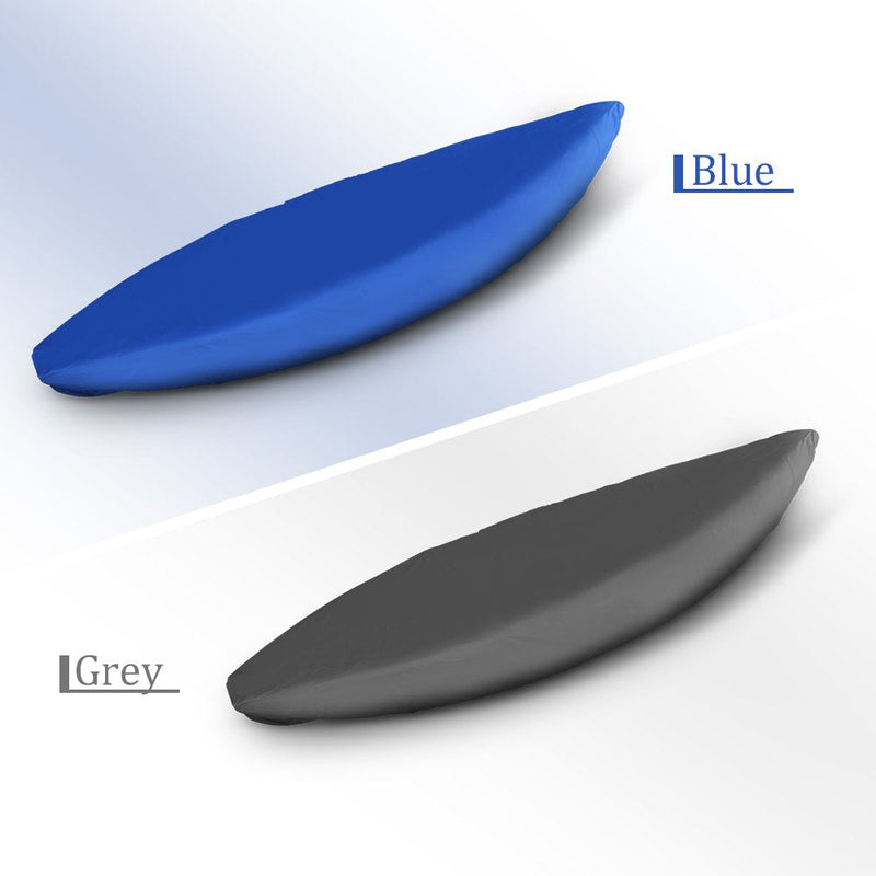 [Australia - AusPower] - Relaxyee Kayak Cover Waterproof Kayak Canoe Cover Storage Dust Cover UV Protection Paddle Board Cover Fishing Boat Sunblock Shield for Outdoor Storage Blue 6.9-8.2 ft 