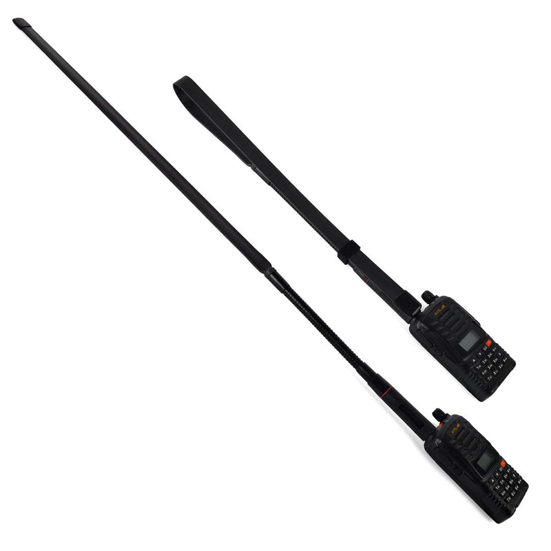 [Australia - AusPower] - HYS CS Tactical HT BNC Antenna 31 inches 144/430 MHz Antennas with Gooseneck for ICOM V8 V80 V80E V82 V85 F3S HT-66 VHF/UHF 2M/70CM 2 Way Radio 