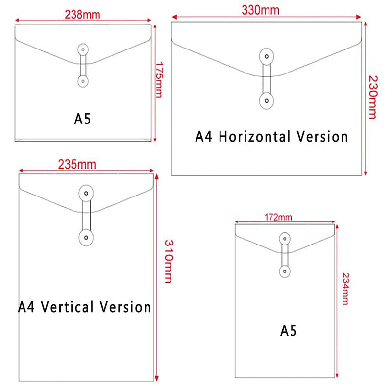 [Australia - AusPower] - Funny live 10 Pcs A5 Kraft String Envelope File Folders Organizer for Projects | Contracts | Bills | Meeting Documents Pockets Office Supplies (Vertical Version A5) Vertical Version A5 
