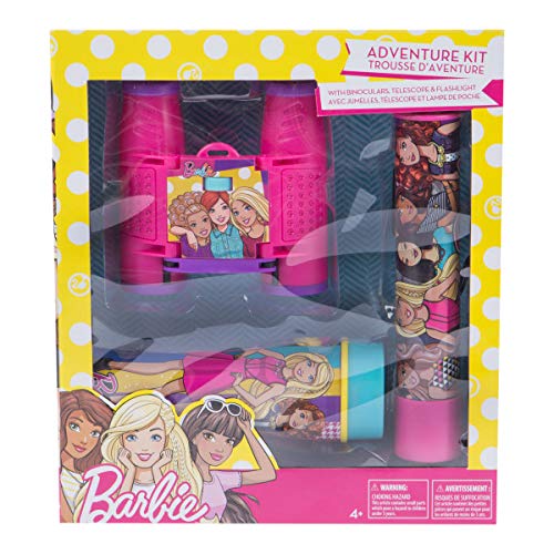 [Australia - AusPower] - Barbie Telescope with Tripod by Warner Brothers | Kids Telescope For Young Scientists, Encourage Scientific Discovery, Educational Insights, Toys & Games, 2-Piece, Black/Yellow Barbie 