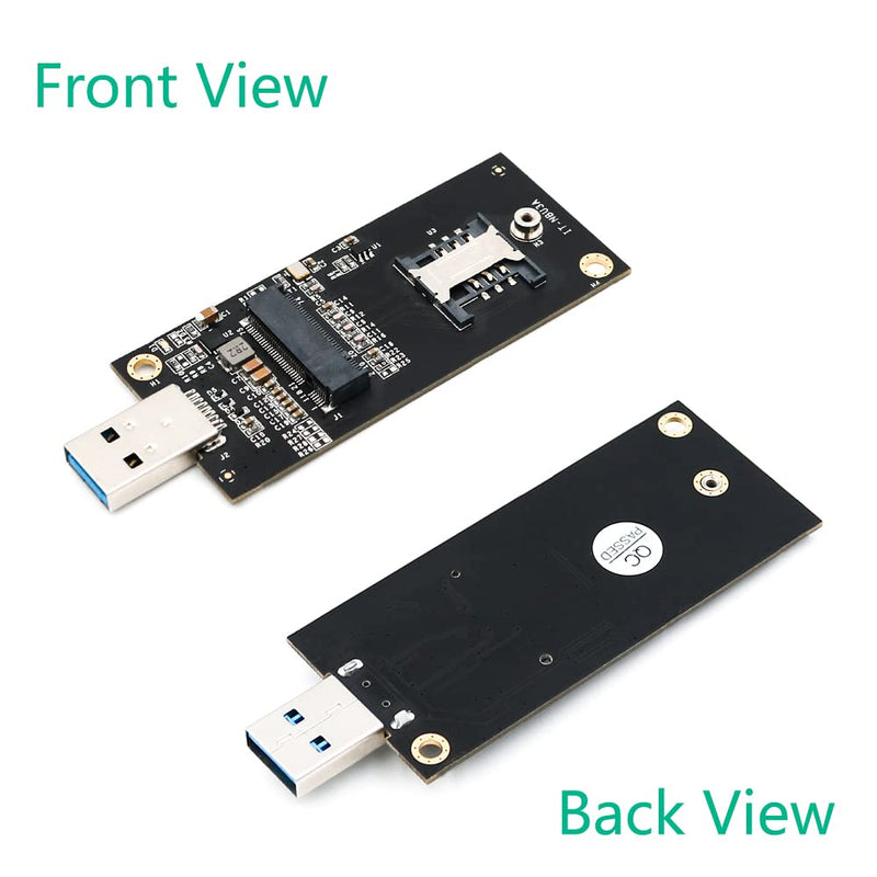 [Australia - AusPower] - USB to NGFF M.2 Key B Adapter Enclosure with Sim CardSlot for WWAN/LTE Module 