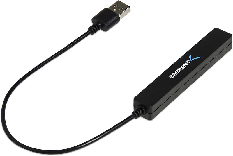 [Australia - AusPower] - SABRENT 4 Port Portable USB 2.0 Hub (9.5" Cable) for Ultra Book, MacBook Air, Windows 8 Tablet PC (HB-MCRM) 4-Port 