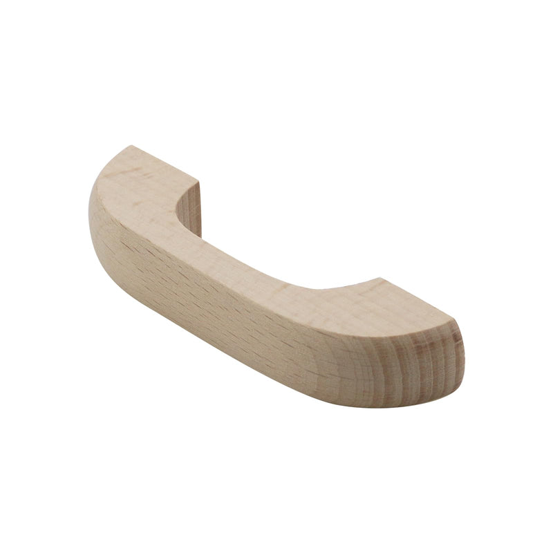 [Australia - AusPower] - Tsnamay 6Pcs Unfinished Wood Drawer Knobs Pulls Handles,Unpainted Paintable Wooden Handles Cupboard Closet Drawer Handle Pull,Length 3.66",Hole Dis.2.52" 6 H 2.52"/64mm 