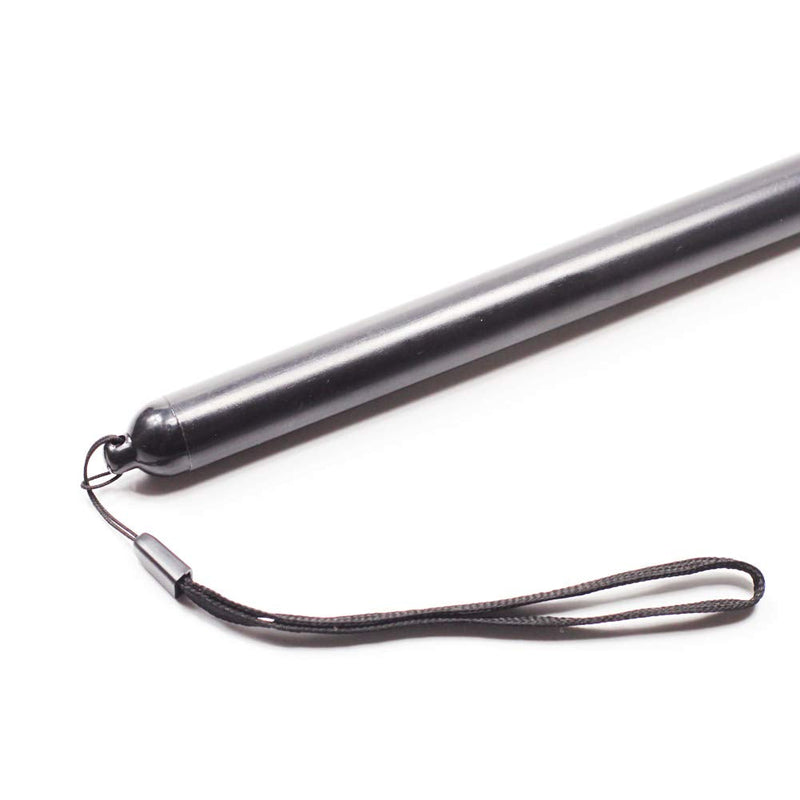 [Australia - AusPower] - Telescopic Teachers Pointer,Teaching Pointer Stick for Classroom,Metal Hand Retractable Pointer Extended Length 47.2 Inch, Handheld Presenter Whiteboard Pointer (Black) Extendable 47 Inch Black Lanyard 