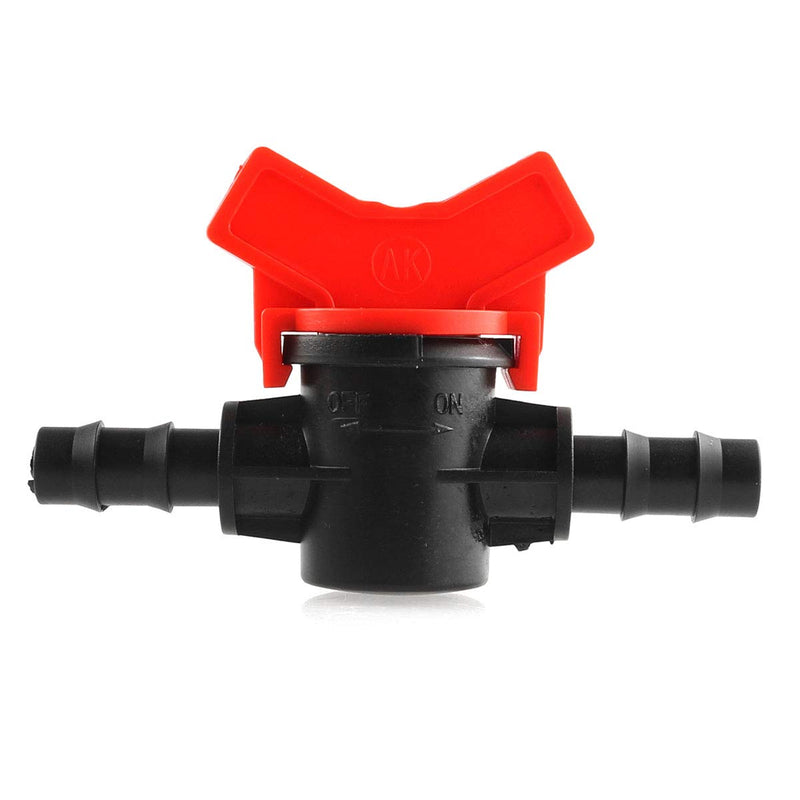 [Australia - AusPower] - DGZZI Barbed Ball Valve 4PCS 3/8-Inch ID in-Line Ball Valve Shut-Off Switch with Hose Barb for Drip Irrigation and Aquariums 